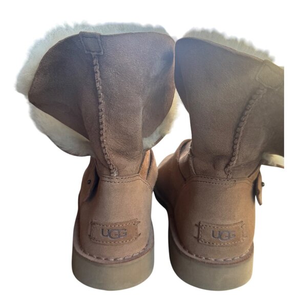 UGG Aubrielle Modern Moto Styling Boots Women’s Size 9.5 US - Picture 6 of 13